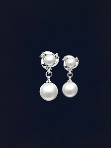 Perlen-Tropfenohrringe/E8