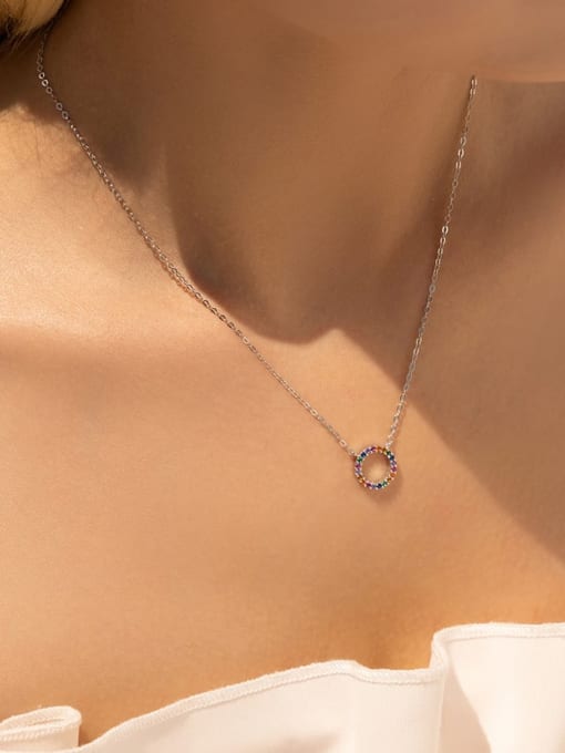 Ogrlica šareni krug/O6