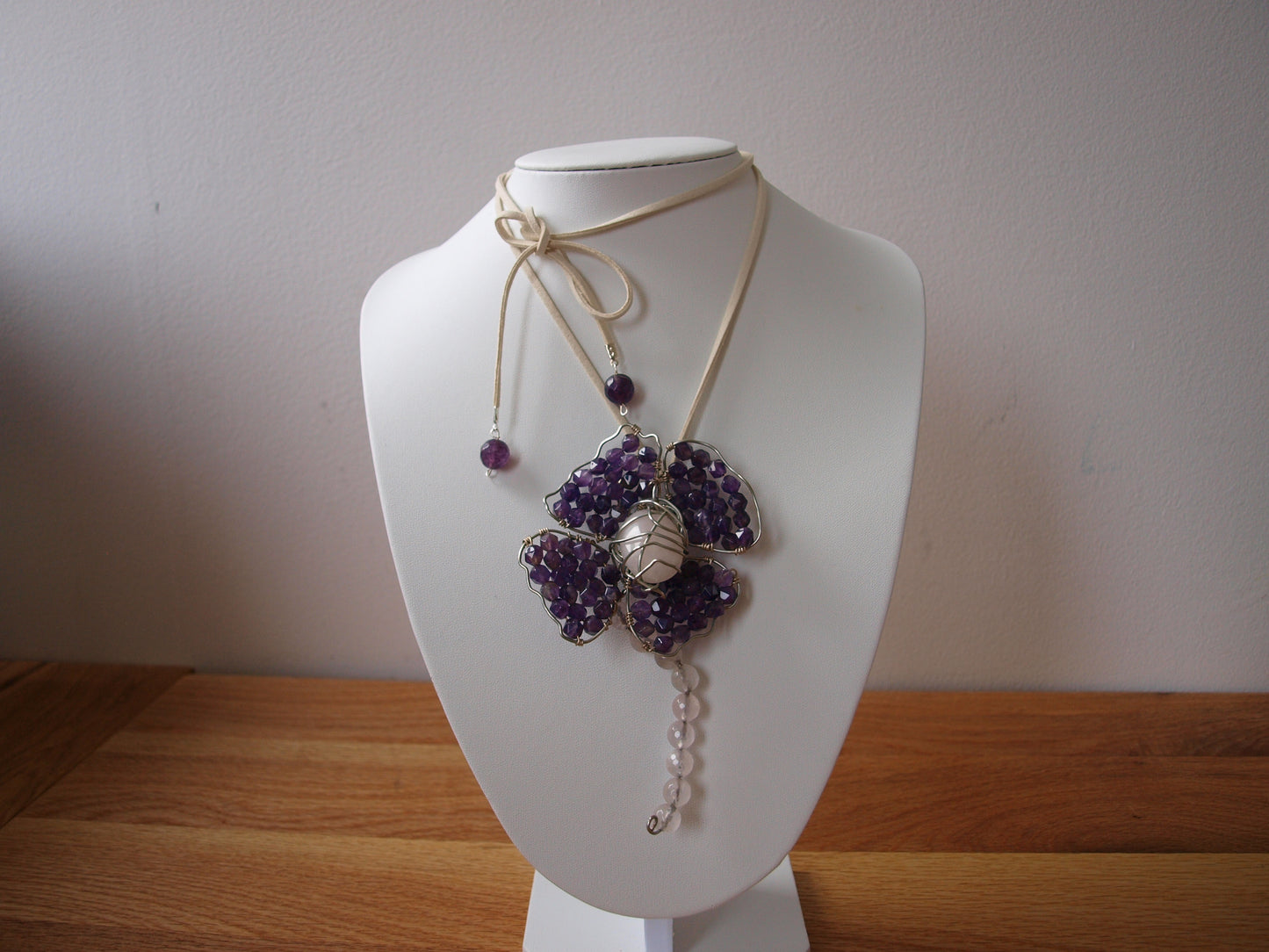 Unikatni nakit/Ljubičasti cvijet/UN6