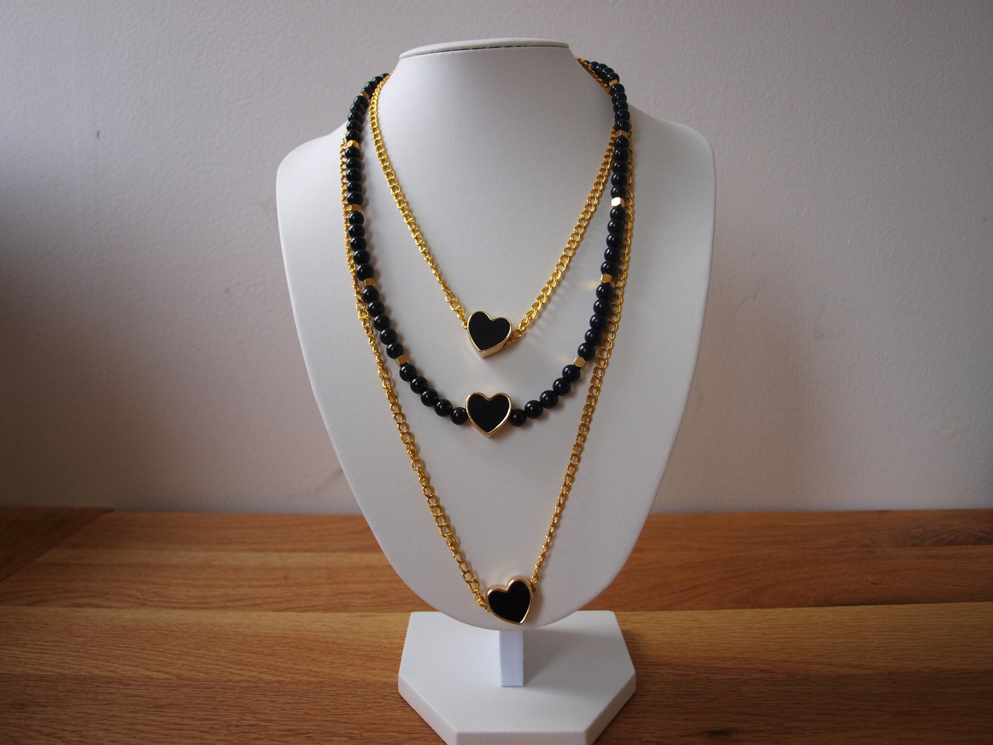 Unikatni nakit/Ogrlica Tri Srca/UN7