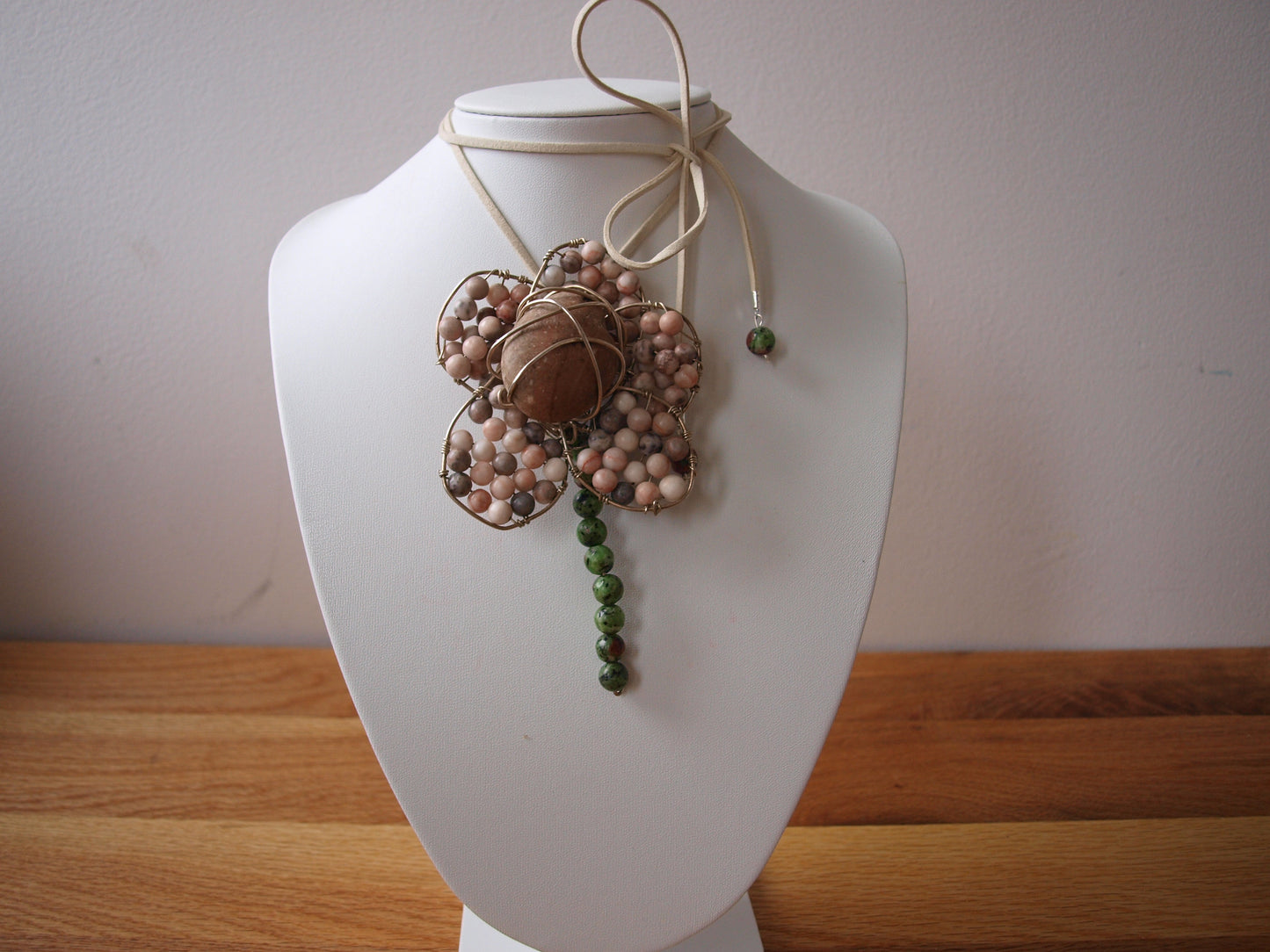 Unikatni nakit/Rozi cvijet/UN9