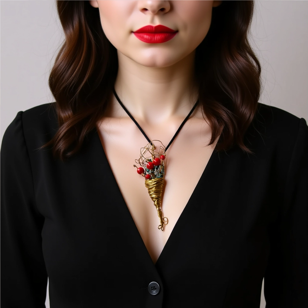 Unikatni nakit/Ogrlica buket/UN18