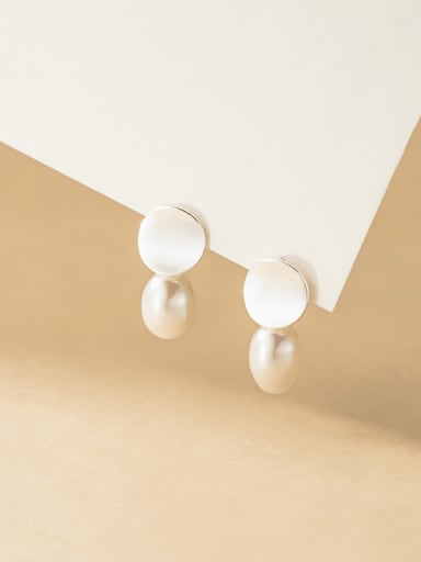 Naušnice biserne kapi/E13