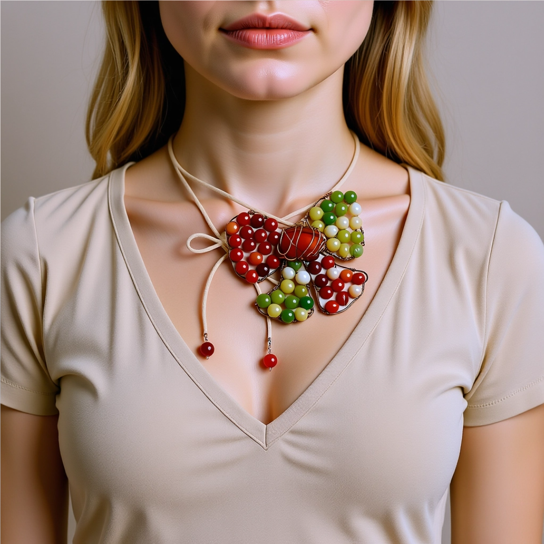 Unikatni nakit/Ogrlica mašna/UN14