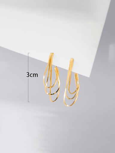 Naušnice lančić z/E5