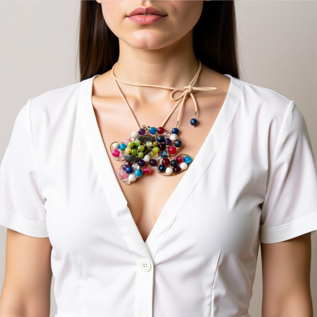 Unikatni nakit/Ogrlica šareni bonboni/UN17